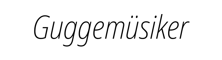 Noto Sans Condensed ExtraLight Italic  Free Fonts Download