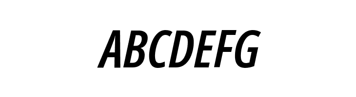 Noto Sans ExtraCondensed SemiBold Italic  Free Fonts Download