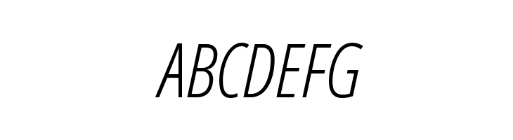 Open Sans Condensed Light Italic  Free Fonts Download