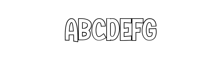 House Easter Outline  Free Fonts Download