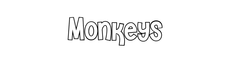 House Easter Outline  Free Fonts Download
