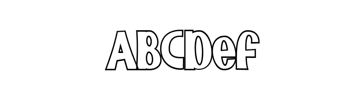 Bunny Flowers Outline  Free Fonts Download