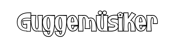 Bunny Flowers Outline  Free Fonts Download