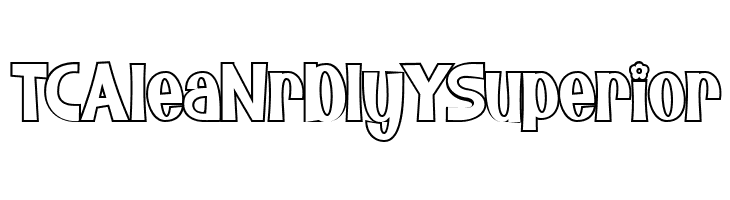 Bunny Flowers Outline  Free Fonts Download