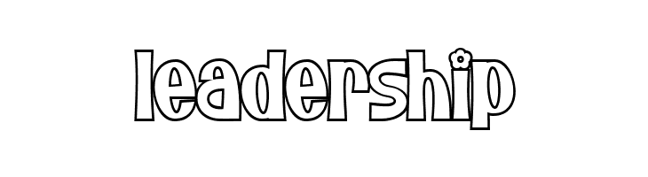 Bunny Flowers Outline  Free Fonts Download