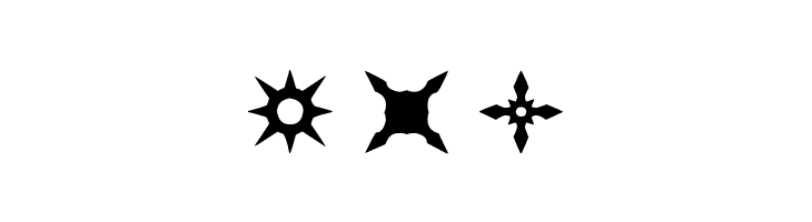 Shuriken  Free Fonts Download