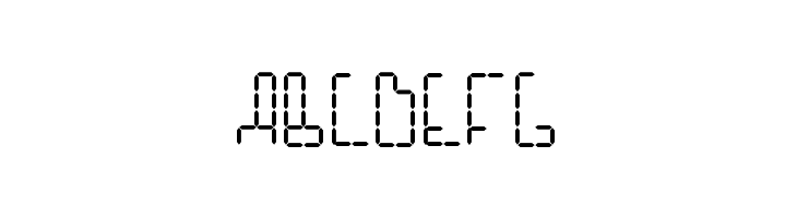 HybridLCD AOE  Free Fonts Download