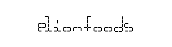 HybridLCD AOE  Free Fonts Download