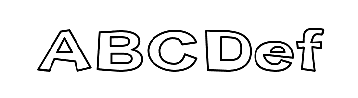 Snott Outline  Free Fonts Download