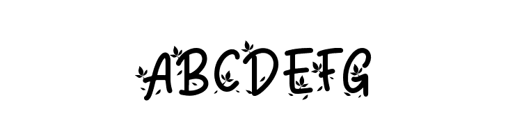 Orange Leafy Display  Free Fonts Download