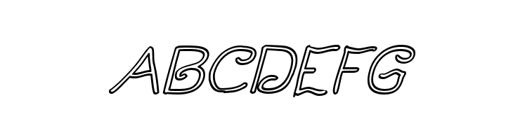 Curlmudgeon Hollow Italic  Free Fonts Download