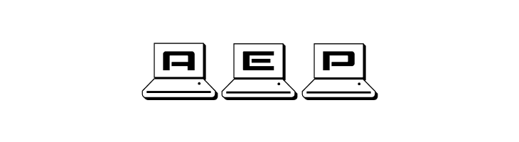 LapTop Outline 2  Free Fonts Download