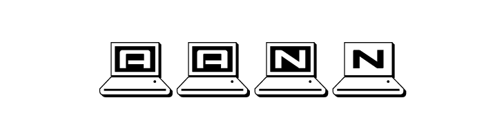LapTop Outline 2  Free Fonts Download