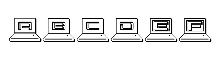 LapTop Outline  Free Fonts Download