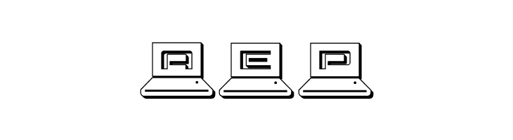 LapTop Outline  Free Fonts Download