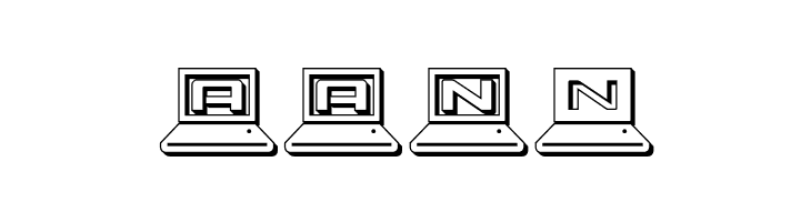 LapTop Outline  Free Fonts Download