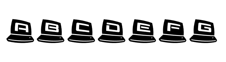 LapTop 3D2 Ergodynamic  Free Fonts Download