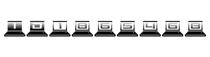 LapTop Scanlines  Free Fonts Download