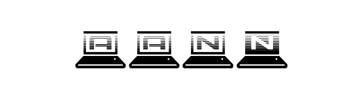LapTop Scanlines  Free Fonts Download