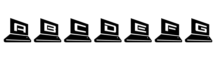 LapTop 3D2  Free Fonts Download