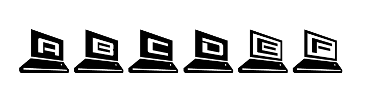 LapTop 3D2  Free Fonts Download