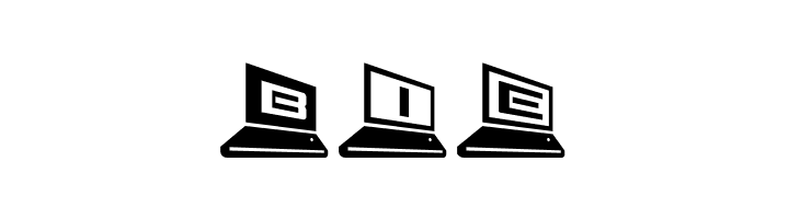LapTop 3D2  Free Fonts Download