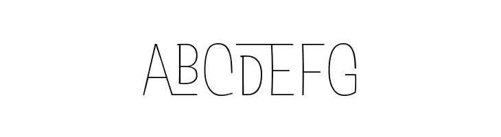 Salad Interlock Trial Extralight  Free Fonts Download