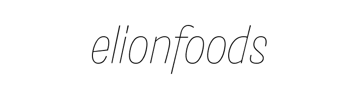 Salad Trial Extralight Italic  Free Fonts Download