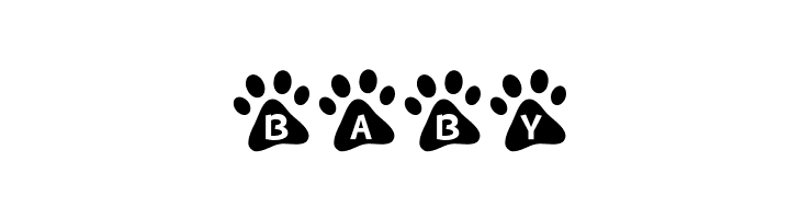 MF Paw Prints  Free Fonts Download