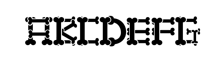 Hallo Skull - personal use  Free Fonts Download