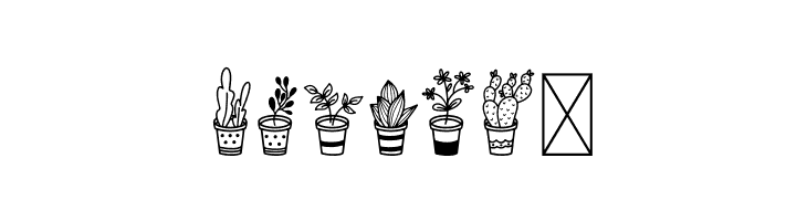 Home Plants  Free Fonts Download