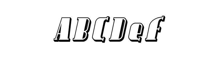 Avondale Shaded Italic  Free Fonts Download