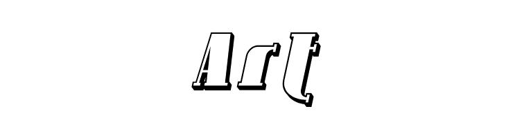 Avondale Shaded Italic  Free Fonts Download