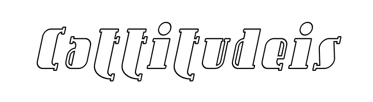 Avondale Outline Italic  Free Fonts Download