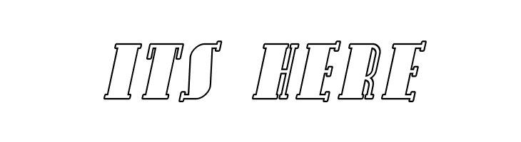 Avondale Outline Italic  Free Fonts Download