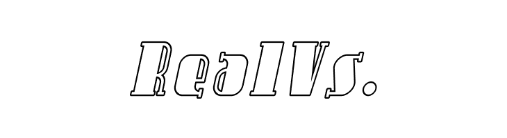 Avondale Outline Italic  Free Fonts Download