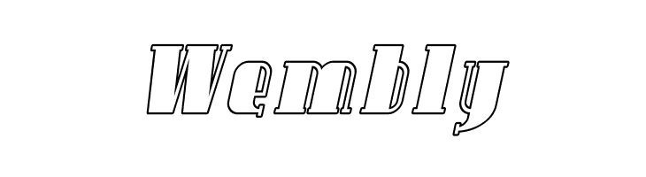 Avondale Outline Italic  Free Fonts Download