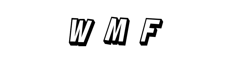 SF Slapstick Comic Shaded Oblique  Free Fonts Download