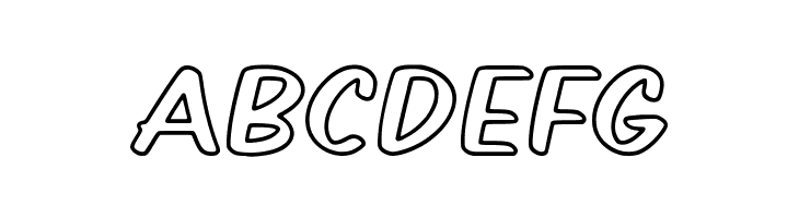 Comickes Outline  Free Fonts Download