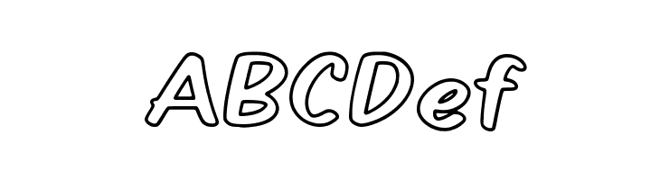 Comickes Outline  Free Fonts Download