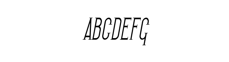 SF Gothican Condensed Oblique  Free Fonts Download