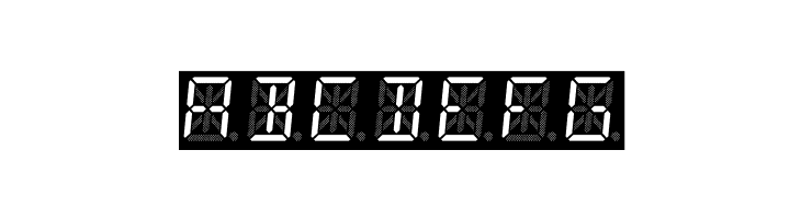 14 Segment LED  Free Fonts Download
