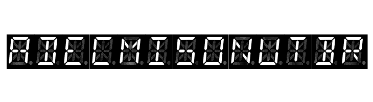 14 Segment LED  Free Fonts Download