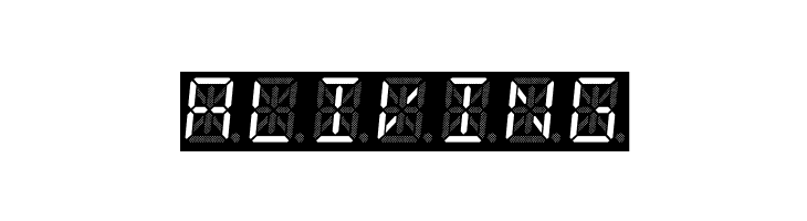 14 Segment LED  Free Fonts Download