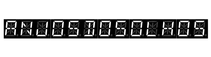 14 Segment LED  Free Fonts Download