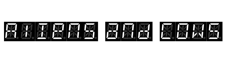 14 Segment LED  Free Fonts Download