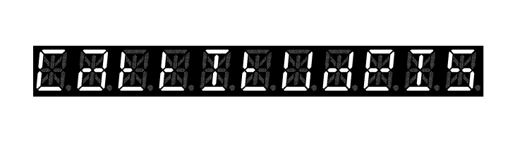 14 Segment LED  Free Fonts Download