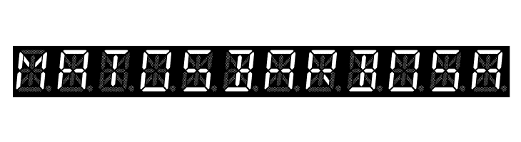 14 Segment LED  Free Fonts Download