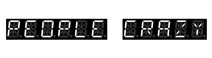 14 Segment LED  Free Fonts Download