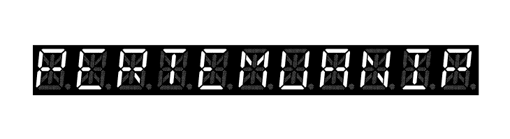 14 Segment LED  Free Fonts Download